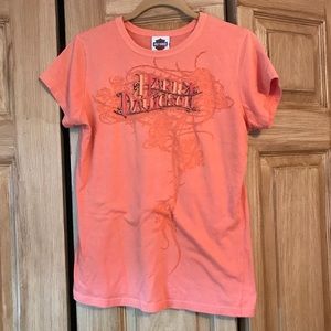 Harley Davidson TShirt. Classic Orange